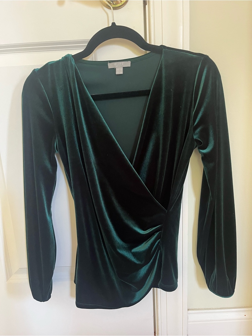 Velvet Emerald Green Women's Top